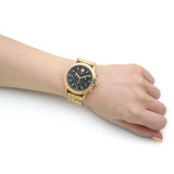 Buy Shop Versace Sport Tech Chronograph Black Dial Gold Steel Strap Watch for Men - VELT00419 USA Online