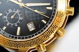 Buy Shop Versace Sport Tech Chronograph Black Dial Gold Steel Strap Watch for Men - VELT00419 USA Online