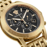 Buy Shop Versace Sport Tech Chronograph Black Dial Gold Steel Strap Watch for Men - VELT00419 USA Online