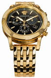 Buy Shop Versace Sport Tech Chronograph Black Dial Gold Steel Strap Watch for Men - VELT00419 USA Online