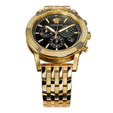 Buy Shop Versace Sport Tech Chronograph Black Dial Gold Steel Strap Watch for Men - VELT00419 USA Online