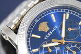 Buy Shop Versace Sport Tech Chronograph Blue Dial Silver Steel Strap Watch for Men - VELT00219 USA Online