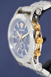 Buy Shop Versace Sport Tech Chronograph Blue Dial Silver Steel Strap Watch for Men - VELT00219 USA Online
