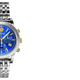 Buy Shop Versace Sport Tech Chronograph Blue Dial Silver Steel Strap Watch for Men - VELT00219 USA Online