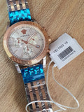 Buy Shop Versace Sport Tech Chronograph While Dial Two Tone Steel Strap Watch for Men - VELT00319 USA Online