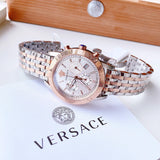 Buy Shop Versace Sport Tech Chronograph While Dial Two Tone Steel Strap Watch for Men - VELT00319 USA Online