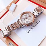 Buy Shop Versace Sport Tech Chronograph While Dial Two Tone Steel Strap Watch for Men - VELT00319 USA Online