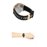 Buy Shop Versace Sports Tech Chronograph Black Dial Black Rubber Strap Watch for Men - VELT00119 USA Online