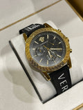 Buy Shop Versace Sports Tech Chronograph Black Dial Black Rubber Strap Watch for Men - VELT00119 USA Online