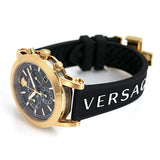 Buy Shop Versace Sports Tech Chronograph Black Dial Black Rubber Strap Watch for Men - VELT00119 USA Online