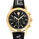 Buy Shop Versace Sports Tech Chronograph Black Dial Black Rubber Strap Watch for Men - VELT00119 USA Online