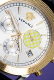 Buy Shop Versace Sports Tech Chronograph Silver Dial Black Rubber Strap Watch for Women - VELT00519 USA Online