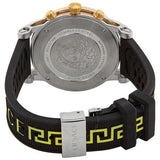 Buy Shop Versace Sports Tech Chronograph Silver Dial Black Rubber Strap Watch for Women - VELT00519 USA Online