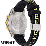 Buy Shop Versace Sports Tech Chronograph Silver Dial Black Rubber Strap Watch for Women - VELT00519 USA Online