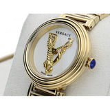 Buy Shop Versace Mini Virtus Quartz White Dial Gold Steel Strap Watch For Men - VET300221 USA Online