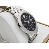 Buy Shop Versace Univers Analog Black Dial Silver Steel Strap Watch for Men - VEBK00418 USA Online