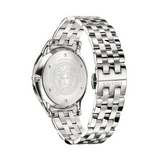 Buy Shop Versace Univers Analog Black Dial Silver Steel Strap Watch for Men - VEBK00418 USA Online