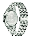 Buy Shop Versace Univers Analog Black Dial Silver Steel Strap Watch for Men - VEBK00418 USA Online