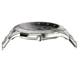 Buy Shop Versace Univers Analog Black Dial Silver Steel Strap Watch for Men - VEBK00418 USA Online