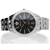 Buy Shop Versace Univers Analog Black Dial Silver Steel Strap Watch for Men - VEBK00418 USA Online