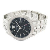 Buy Shop Versace Univers Analog Black Dial Silver Steel Strap Watch for Men - VEBK00418 USA Online