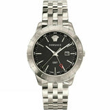 Buy Shop Versace Univers Analog Black Dial Silver Steel Strap Watch for Men - VEBK00418 USA Online