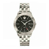 Buy Shop Versace Univers Analog Black Dial Silver Steel Strap Watch for Men - VEBK00418 USA Online