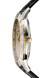 Buy Shop Versace Univers Beige Dial Black Leather Strap Watch for Men - VEBK00218 USA Online