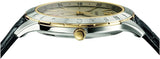 Buy Shop Versace Univers Beige Dial Black Leather Strap Watch for Men - VEBK00218 USA Online
