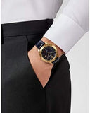 Buy Shop Versace Univers Navy Blue Dial Navy Blue Leather Strap Watch for Men - VEBK00318 USA Online