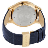 Buy Shop Versace Univers Navy Blue Dial Navy Blue Leather Strap Watch for Men - VEBK00318 USA Online
