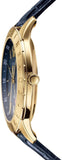 Buy Shop Versace Univers Navy Blue Dial Navy Blue Leather Strap Watch for Men - VEBK00318 USA Online