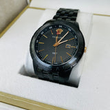 Buy Shop Versace Univers Quartz Black Dial Black Steel Strap Watch for Men - VEBK00618 USA Online