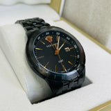Buy Shop Versace Univers Quartz Black Dial Black Steel Strap Watch for Men - VEBK00618 USA Online