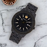 Buy Shop Versace Univers Quartz Black Dial Black Steel Strap Watch for Men - VEBK00618 USA Online