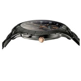 Buy Shop Versace Univers Quartz Black Dial Black Steel Strap Watch for Men - VEBK00618 USA Online