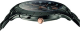 Buy Shop Versace Univers Quartz Black Dial Black Steel Strap Watch for Men - VEBK00618 USA Online