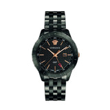 Buy Shop Versace Univers Quartz Black Dial Black Steel Strap Watch for Men - VEBK00618 USA Online