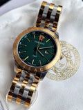Buy Shop Versace Univers Quartz Green Dial Two Tone Steel Strap Watch for Men - VEBK00718 USA Online