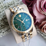 Buy Shop Versace Univers Quartz Green Dial Two Tone Steel Strap Watch for Men - VEBK00718 USA Online