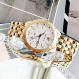 Buy Shop Versace Univers Quartz White Dial Gold Steel Strap Watch for Men - VEBK00518 USA Online