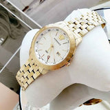 Buy Shop Versace Univers Quartz White Dial Gold Steel Strap Watch for Men - VEBK00518 USA Online