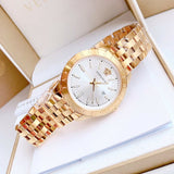 Buy Shop Versace Univers Quartz White Dial Gold Steel Strap Watch for Men - VEBK00518 USA Online