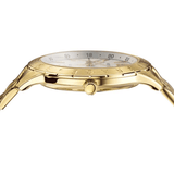 Buy Shop Versace Univers Quartz White Dial Gold Steel Strap Watch for Men - VEBK00518 USA Online
