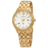 Buy Shop Versace Univers Quartz White Dial Gold Steel Strap Watch for Men - VEBK00518 USA Online