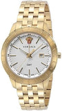 Buy Shop Versace Univers Quartz White Dial Gold Steel Strap Watch for Men - VEBK00518 USA Online