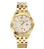 Buy Shop Versace Univers Quartz White Dial Gold Steel Strap Watch for Men - VEBK00518 USA Online