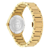 Buy Shop Versace V-Auria Quartz Black Dial Gold Steel Strap Watch for Men - VE0F00525 USA Online