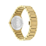 Buy Shop Versace V-Auria Quartz Black Dial Gold Steel Strap Watch for Men - VE0F00525 USA Online