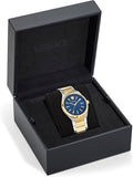 Buy Shop Versace V-Auria Quartz Blue Dial Two Tone Steel Strap Watch for Men - VE0F00325 USA Online